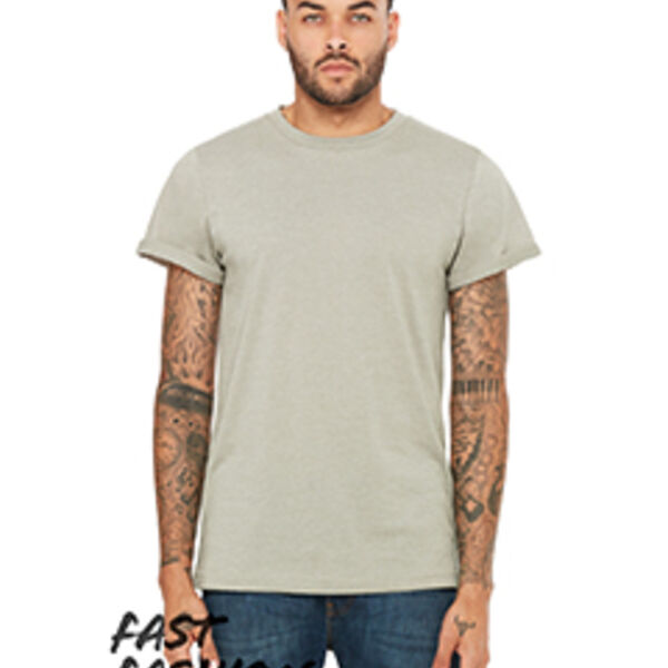 FWD Fashion Unisex Jersey Rolled Cuff T-Shirt Thumbnail