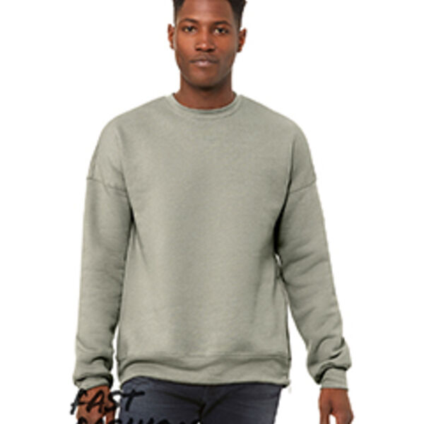 FWD Fashion Unisex Crew Neck Side Zipper Sweatshirt Thumbnail