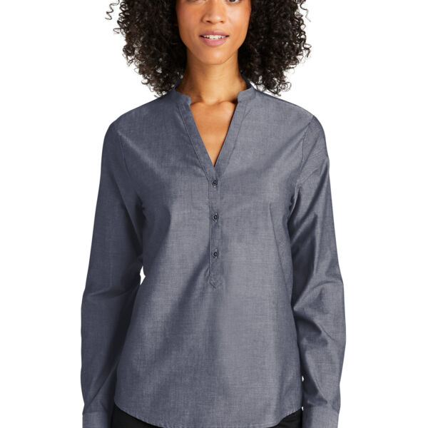 Women's Long Sleeve Chambray Easy Care Shirt Thumbnail