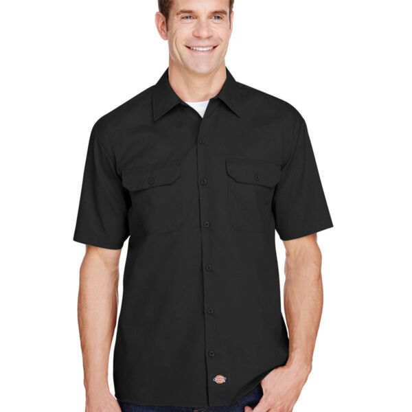 Men's FLEX Short-Sleeve Twill Work Shirt Thumbnail