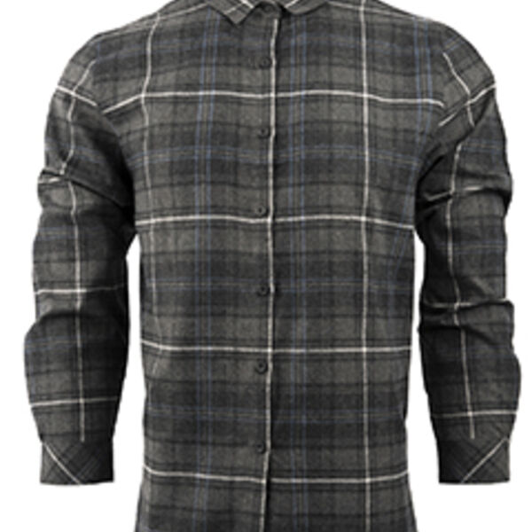 Ladies' Yarn-Dyed Long Sleeve Plaid Flannel Shirt Thumbnail